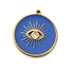 304 Stainless Steel Enamel Pendants STAS-I336-06G-1