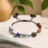 1Pc Natural & Synthetic Mixed Gemstone Braided Bead Bracelets BJEW-LP0002-30-4