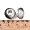 Two Tone Opaque Resin Rondelle European Beads RESI-Z046-02H-3