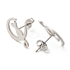 Tarnish Resistant 304 Stainless Steel Stud Earrings for Women EJEW-F320-03P-2