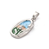 Brass Enamel Pendants KK-S502-02G-A-2