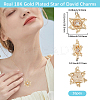16Pcs Brass Micro Pave Clear Cubic Zirconia Pendants KK-BBC0017-23-2
