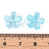 Baking Paint Transparent Glass Bead Caps DGLA-N014-06A-03-3