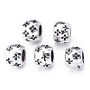 Tibetan Style Alloy European Beads TIBE-S319-125AS-RS-2