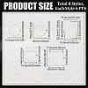 48Pcs 8 Style 304 Stainless Steel Linking Rings STAS-UN0020-58-3