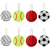 20Pcs 4 Styles PVC Sports Ball Pendant Decoration KY-SP0001-59-7