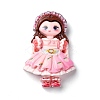 Cartoon Girls Opaque Resin Decoden Cabochons RESI-S392-05B-04-1