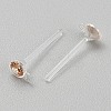 Resin Stud Earring Finding RESI-WH20001-08H-2