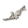 Non-Tarnish 316L Surgical Stainless Steel Pendants STAS-H194-03P-02-2