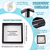 6Pcs 2 Styles Square Transparent 3D Floating Frame Display OBOX-TA0001-01-3