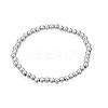 Non-Tarnish 201 Stainless Steel Round Beaded Stretch Bracelet for Men Women BJEW-N017-163A-01-1