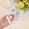 Flower Polyester Ribbons SRIB-WH20020-053A-02-4