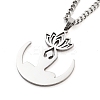 Non-Tarnish 304 Stainless Steel Pendant Necklaces NJEW-P306-05P-1