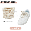 4 Pairs Cotton Shoelaces FIND-FH0012-04C-2