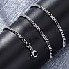 Brass Cuban Link Chain Necklaces for Women NJEW-D302-57P-5