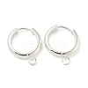 201 Stainless Steel Huggie Hoop Earring Findings STAS-P283-01Z-S-1