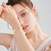  6Pcs Brass Fold Over Clasp with Crystal Rhinestone KK-CA0002-69A-6