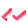 Rack Plating Spray Painted Alloy 1-Loop Link Pendants PALLOY-N176-01L-3