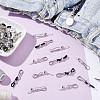 40Pcs 2 Colors Silicone Zipper Holder Upper for Jeans HJEW-NB00228-4