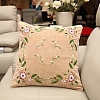 DIY Flower Pattern Pillow Embroidery Kits PW-WG76762-12-1