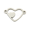 Non-Tarnish 201 Stainless Steel Connector Charms STAS-M015-20P-1