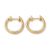 Lock Brass Huggie Hoop Earrings for Women EJEW-B056-14G-1