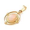 Natural Rose Quartz Pendants STAS-C120-14G-05-2