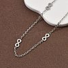 304 Stainless Steel Link Chain Necklaces for Women Men NJEW-K292-01H-P-2