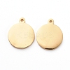 PVD Vacuum Plating 304 Stainless Steel Stamping Blank Tag Charms STAS-G215-10-G02-1