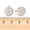 Non-Tarnish 201 Stainless Steel Charms STAS-Z049-02P-3