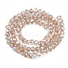 Electroplate Glass Beads Strands EGLA-A034-T3mm-B24-2