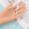 Key Tibetan Style Pendant Rhinestone Settings TIBEB-A101291-AS-LF-4