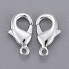 Silver Color Plated Brass Lobster Claw Clasps X-KK-903-S-3
