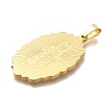 PVD Vacuum Plating 304 Stainless Steel Pendants STAS-U035-43G-02-2