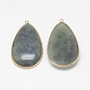 Natural Labradorite Big Pendants G-Q494-75A-G-2