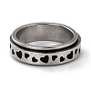 Non-Tarnish 203 Stainless Steel Rotating Spinner Fidget Band Rings for Anxiety Stress Relief LS-RJEW-G118-04P-1