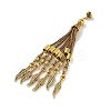 Tibetan Style Alloy Curb Chain Tassel Big Pendants LS-FIND-K013-01AG-11-2