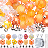 DIY Round Acrylic & Resin Beaded Bracelets Jewelry Set DIY-SC0026-41-1