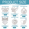 24Pcs 6 Styles Alloy Crystal Rhinestone Pendants FIND-TA0006-20P-4