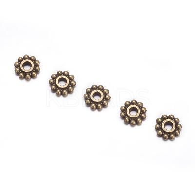 Gear Tibetan Style Alloy Spacer Beads MAB145-NF-1