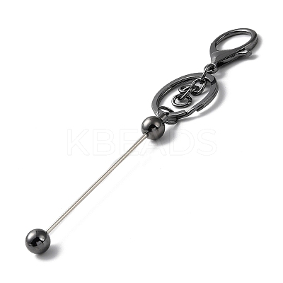 Alloy Bar Beadable Keychain for Jewelry Making DIY Crafts KEYC-A011-01B-1
