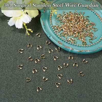 150Pcs 304 Surgical Stainless Steel Wire Guardian and Protectors STAS-TA0006-35B-G-1