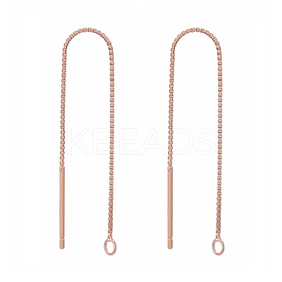 925 Sterling Silver Stud Earring Findings STER-E051-B-01RG-1