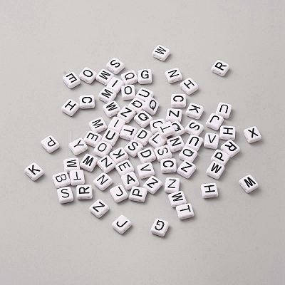5 Bags Opaque Acrylic Beads MACR-NB0001-35A-1