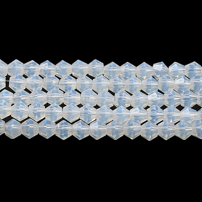 Imitation Jade Glass Beads Strands GLAA-F029-J4mm-05-1