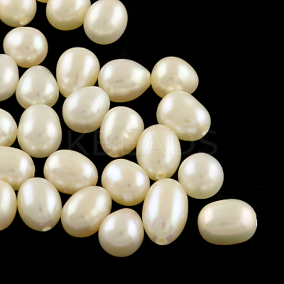 Natural Cultured Freshwater Pearl Rice Beads PEAR-R012-17-1