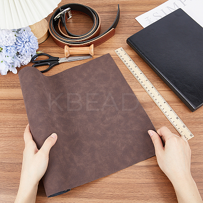 Rectangle PU Leather Fabric AJEW-WH0089-52D-01-1