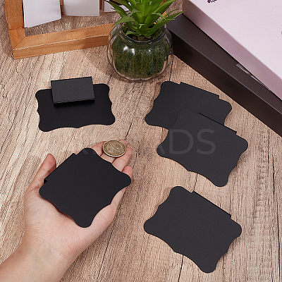 Erasable PVC Food Label Display Chalkboard Clip AJEW-CP0010-97B-1