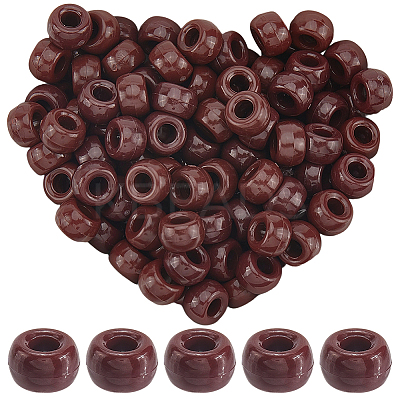 800Pcs Opaque Plastic Beads KY-SP0001-47F-1