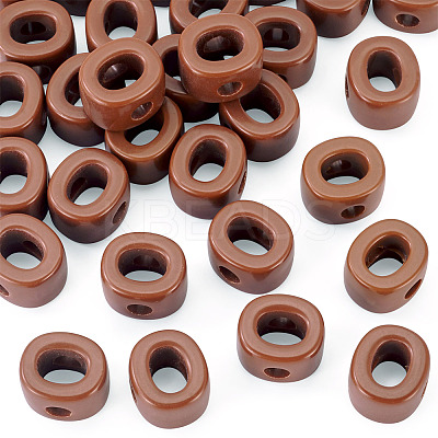 Opaque Acrylic European Beads LS-OACR-TAC0019-006O-1